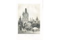 Praha, Chapuy, litografie, 1844