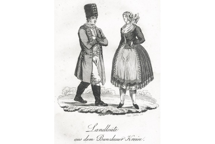 Kroj Boleslavský, Gerle, mědiryt, 1823