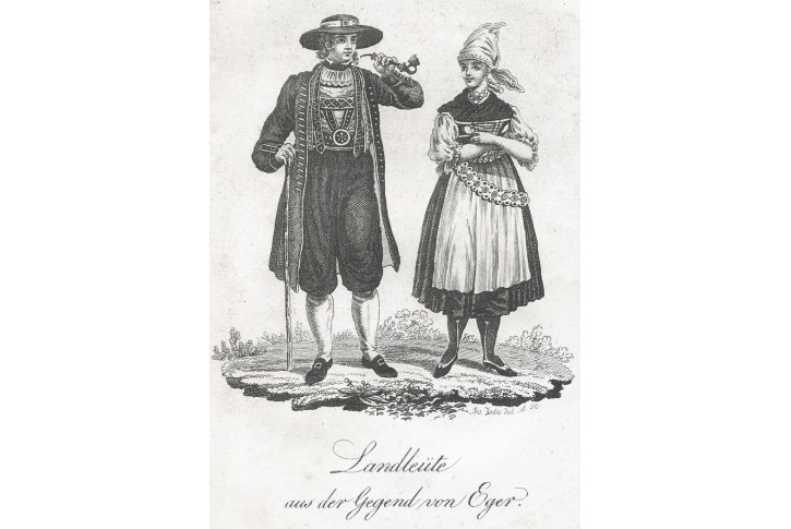 Kroj Chebský, Gerle, mědiryt, 1823