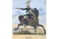 Prusko kavalerie, Franck, kresba,  (1860)