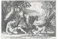 Merkur vraždí Arga, Goltzius dílna, mědiryt 1589
