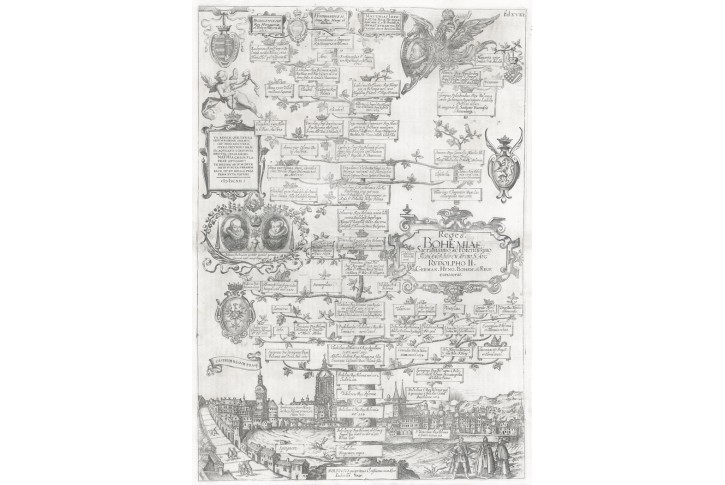 Čěští králové, Albizzi, mědiryt , 1627