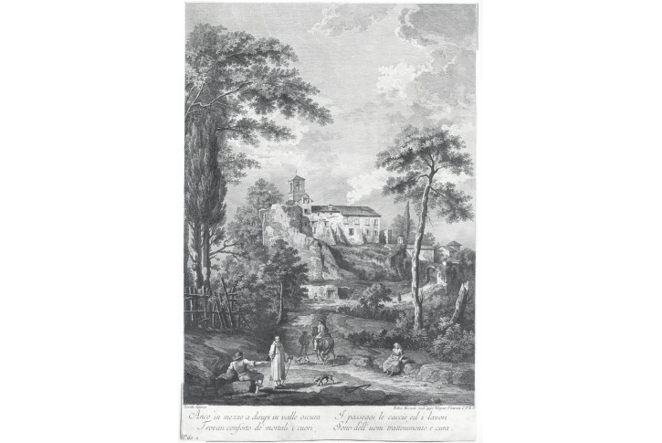 V údolí, Berardi Fabio,, mědiryt, 1770