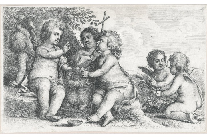 Hollar V.: Ježíš a Jan Křtitel, mědiryt, 1646