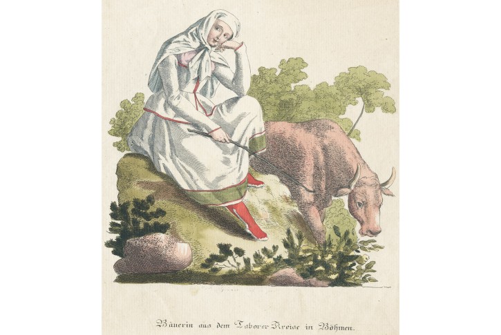 Kroj Táborský, Enders, kolor. mědiryt,  (1830)