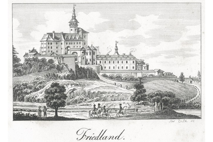 Frýdlant, Gerle, mědiryt, 1823