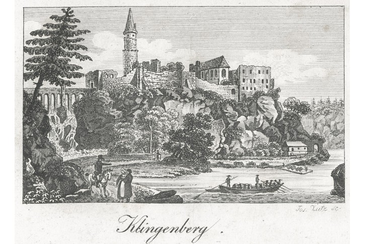 Zvíkov, Gerle, mědiryt, 1823