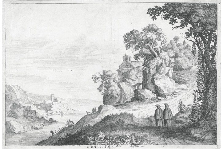 Horst - Van D Velde, Krajina,  mědiryt, 1628