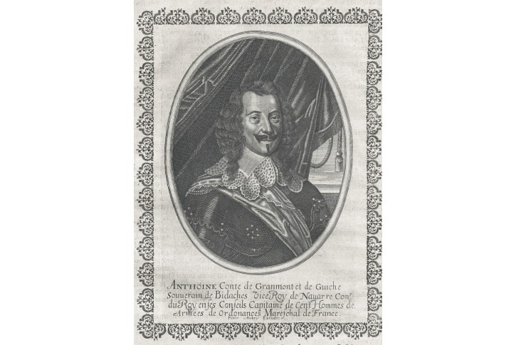 Anthoine de Granmont, Merian, mědiryt, (1650)