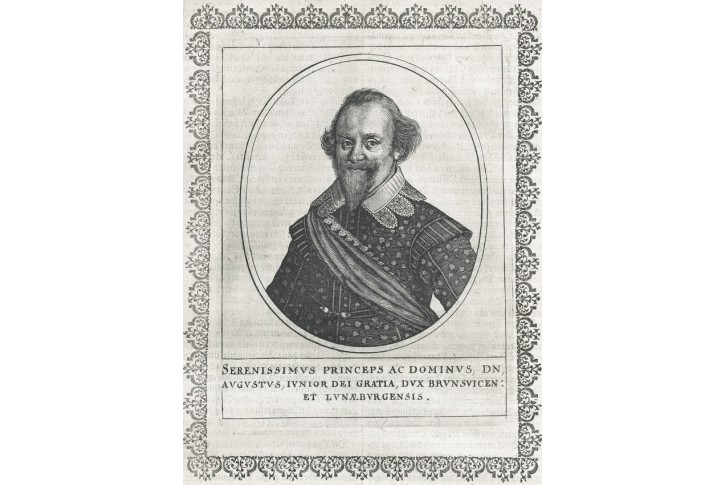 Augustus Braunschweig,, Merian, mědiryt, (1650)