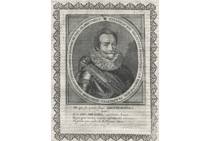 Michael von Obentraut, Merian, mědiryt, (1650)