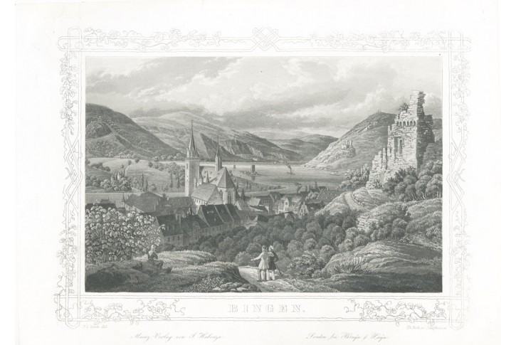 Bingen, Halenza, akvatinta, (1840)