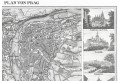 Praha plán, oceloryt, (1850)