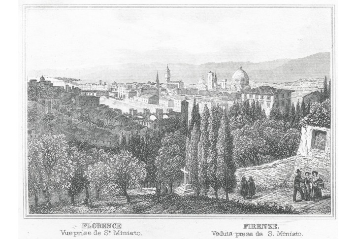 Firenze, oceloryt (1840)