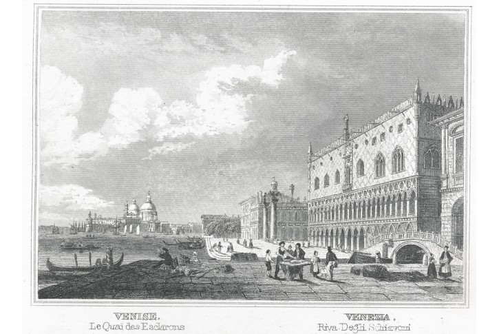 Venezia, oceloryt ,(1840)