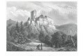 Karlštejn, Meyer, oceloryt, 1850