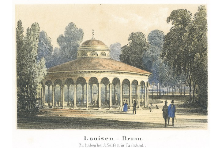 Karlovy Vary Luisen, kolor. litografie, (1860)