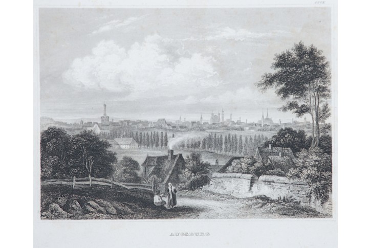 Augsburg, Meyer, oceloryt, 1850