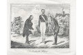 Rekrut na dovolené, Medau,  litografie, (1840)