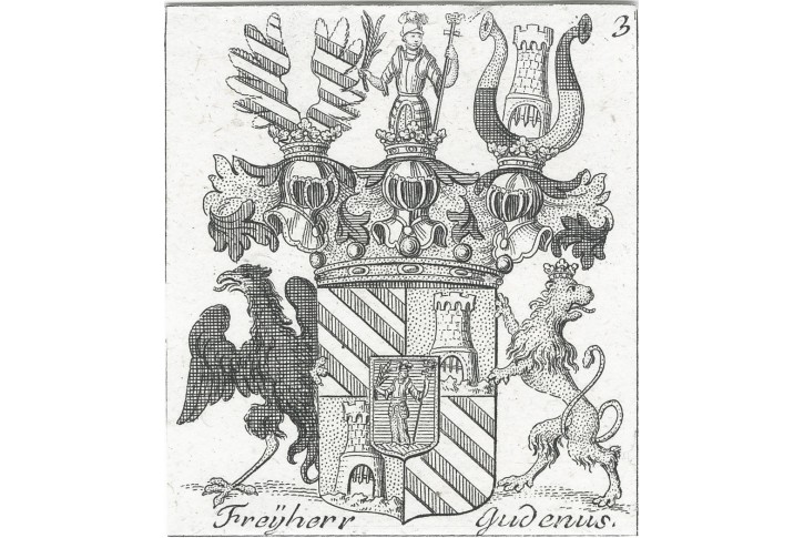 Gudenus svobodn&yacute; p&aacute;n, mědiryt, (1760)