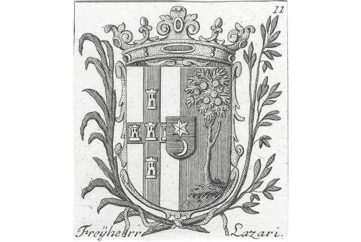 Lazari, svobodn&yacute; p&aacute;n, mědiryt, (1760)