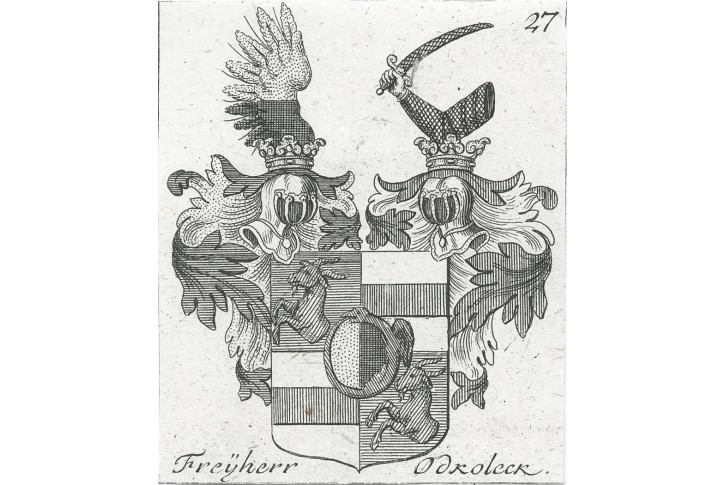 Odkolek, svobodn&yacute; p&aacute;n, mědiryt, (1760)