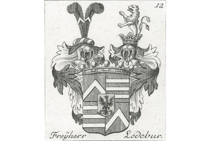 Ledebur, svobodn&yacute; p&aacute;n, mědiryt, (1760)