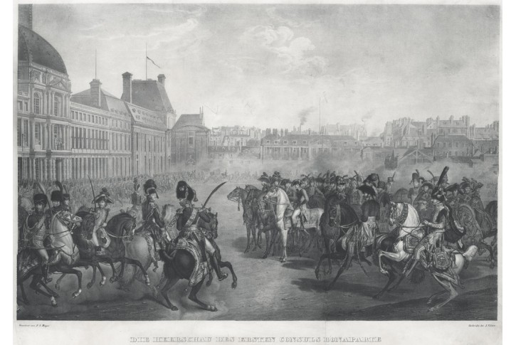Napoleon Bonaparte Tuileries, Litografie, (1840)