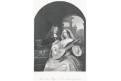 Loutnistka II., Payne, oceloryt, 1860
