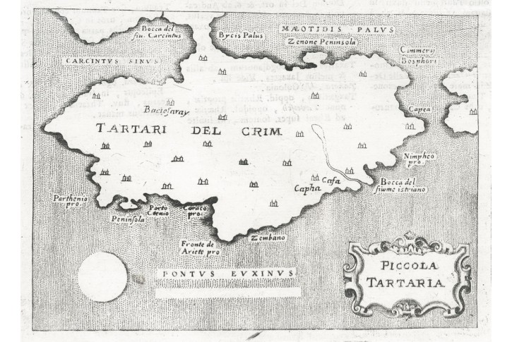 Krym, Lasor a Varea, mědiryt, 1713