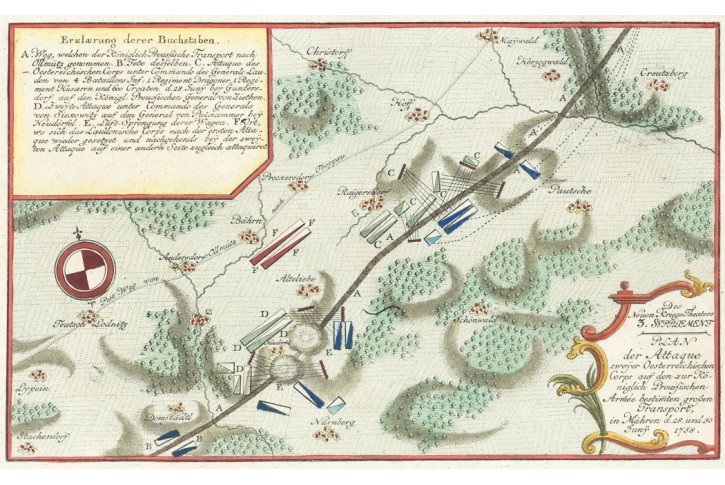 Doma&scaron;ov nad Bystřic&iacute;, Friedrich, kol. mědiryt 1758