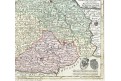 Seutter G.M.: Reg. Bohemia, kolor. mědiryt, 1740