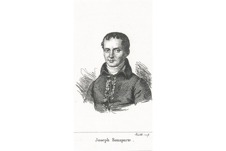 Josef Bonaparte, mědiryt, 1833