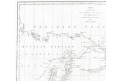  COTES DE L'AMERIQUE ET DE L'ASIE, mědiryt 1798