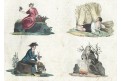 Roční období, kolor. mědiryt, (1800)