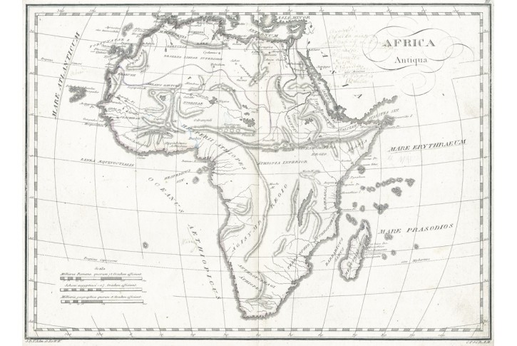 Africa Antiqua, mědiryt, 1820