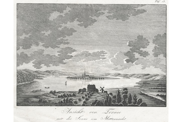 Tornio Laponsko, mědiryt, (1820