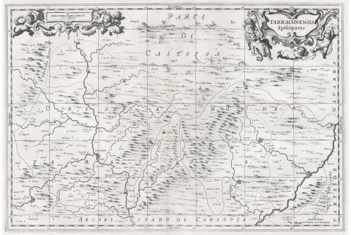  Valk - Schenk P.: Tarraconensis, mědiryt, 1690