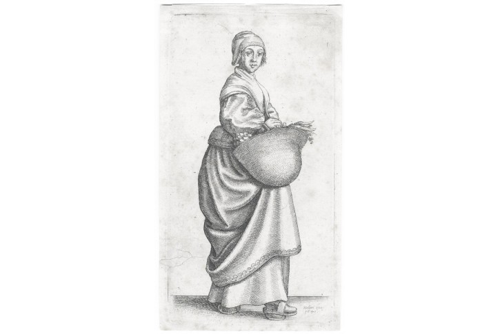 Hollar V.: Žena kuchařka, mědiryt, 1640