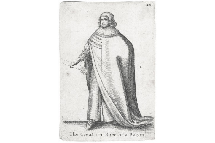 Hollar V.: Robe of a Baron, mědiryt, 1650 