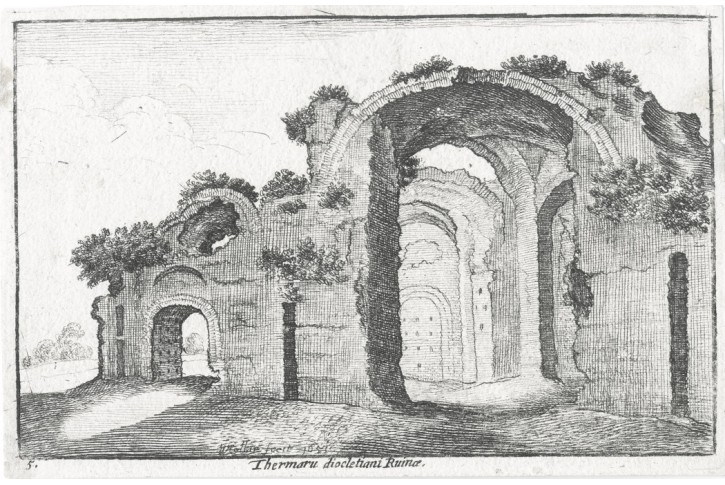 Hollar V.: Roma Thermaru, mědiryt, 1673