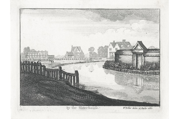 Hollar V.: London Waterhouse II., mědiryt, 1665