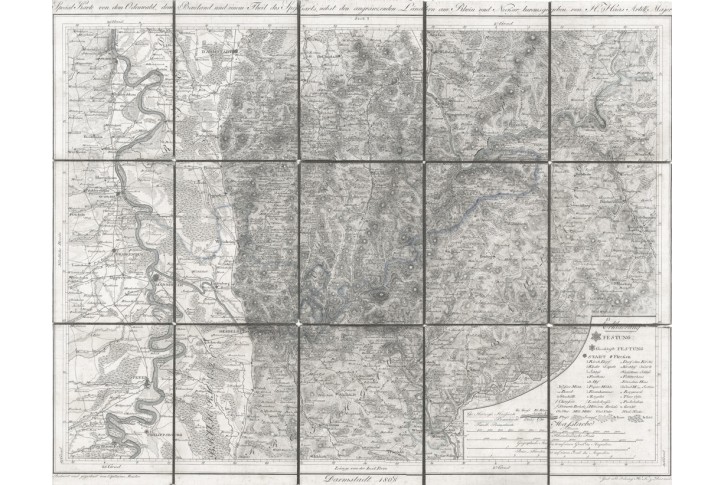  Special-Karte von dem Odenwald, mědiryt, 1808