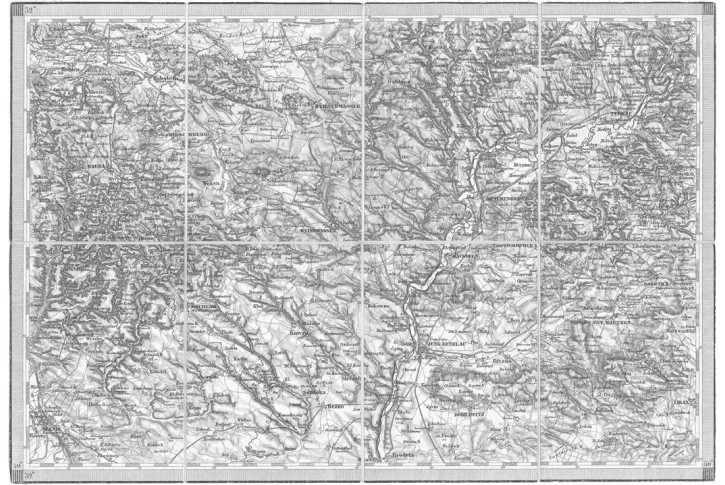 Mlad&aacute; Boleslav Měln&iacute;k, mědiryt, 1863