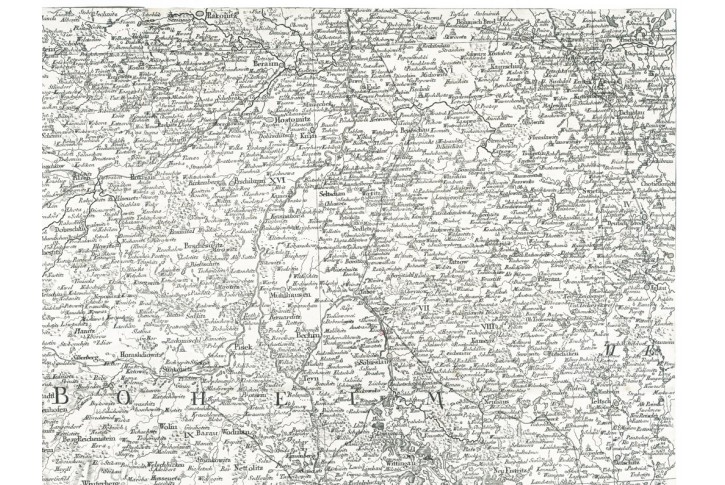 Schraembl, Čechy jih, kolor. mědiryt, 1797