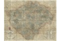 Erben J.: Mapa Království českého, litografie, 