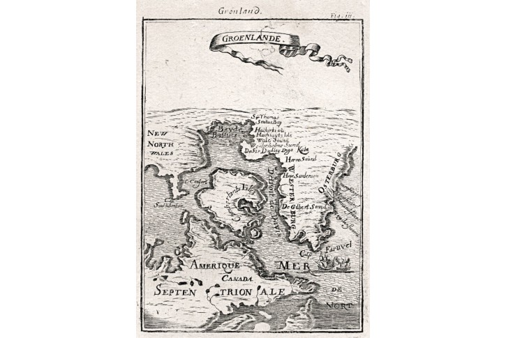 Gronsko, Mallet, mědiryt, 1719