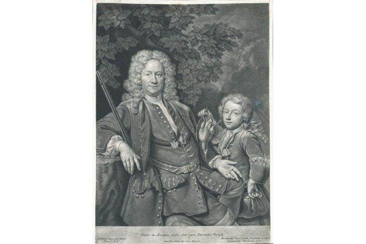 Kupeck&yacute; J.: Geuder K.B. , mezzotinta, 1745