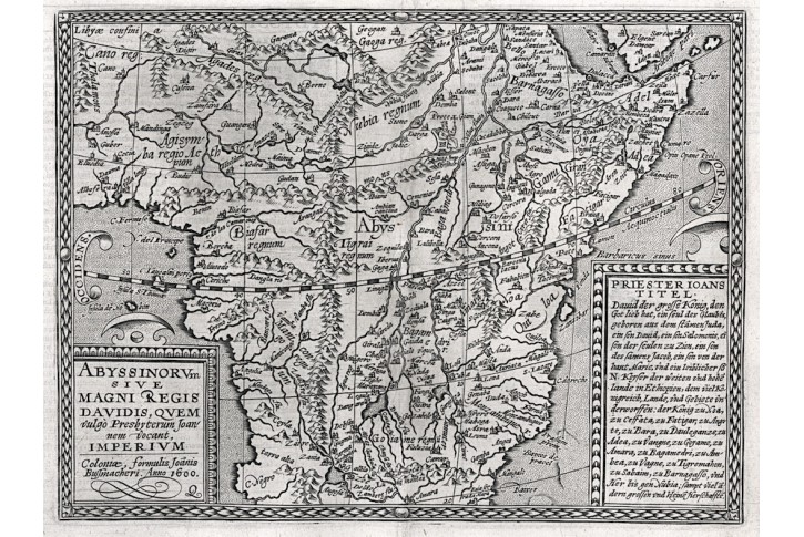 Bussemacher, Abyssinorum, mědiryt, 1603
