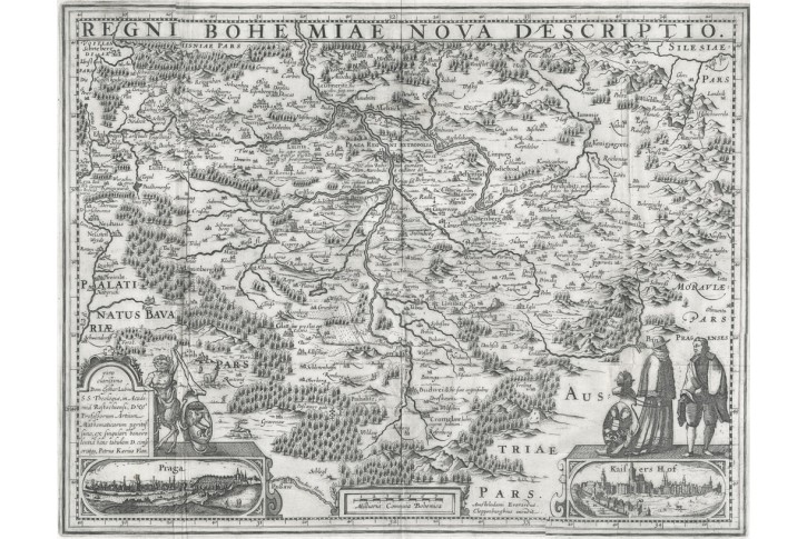 Kaerius :  Regni Bohemiae Nova  ..mědiryt, 1618